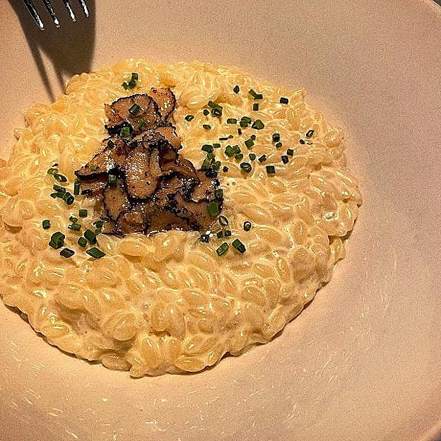 El falso risotto de sémola con trufa de Ten con Ten.