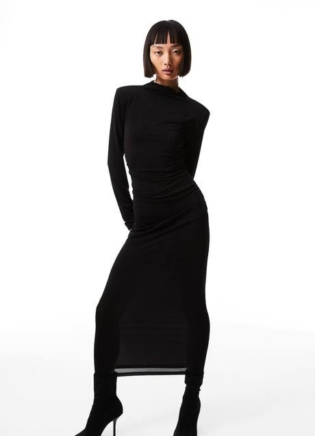 Imagen - Vestido drapeado largo