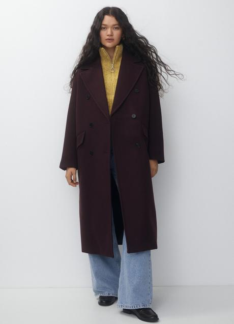 Imagen - Abrigo burdeos de Pull & Bear (59,99 euros)