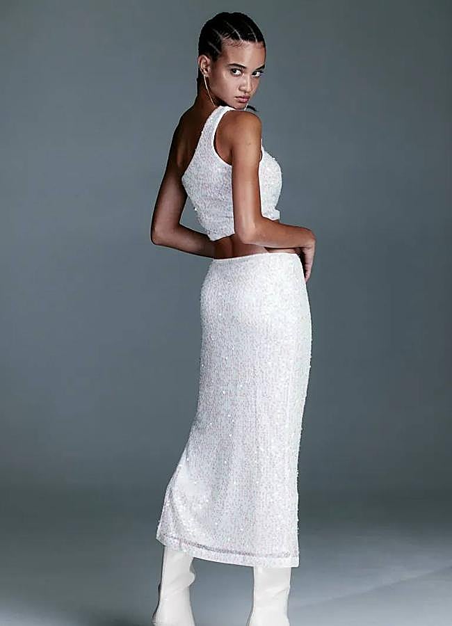 Imagen - Falda de lentejuelas con abertura