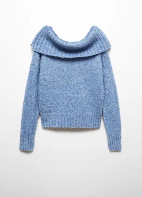 Imagen - Jersey de punto de color azul de Mango (35,99 euros)