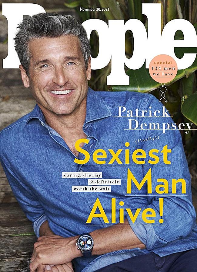 Imagen - Patrick Depmsey posa en la portada de la revista People. Foto: Instagram.