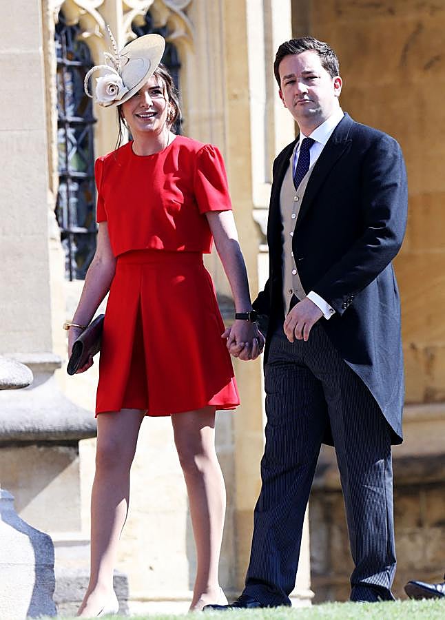 Imagen - Rebecca Pristley junto a su marido en la boda de Kate Middleton y Guillermo de Gales. / GETTY