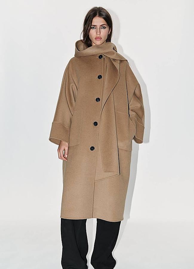 Imagen - Abrigo con bufanda de lana