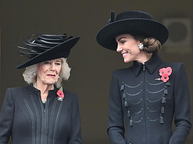 La reina Camilla y Kate Middleton.