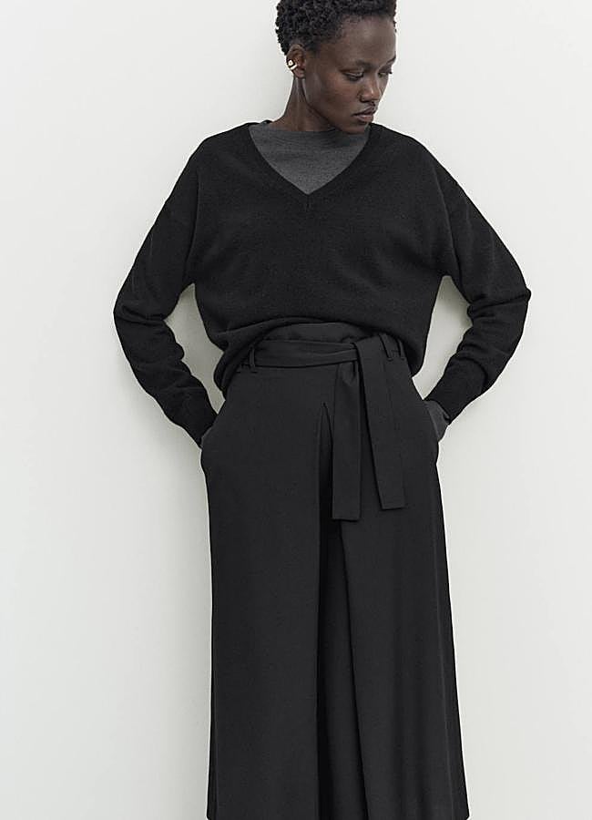 Imagen - Falda pantalón con cinturón