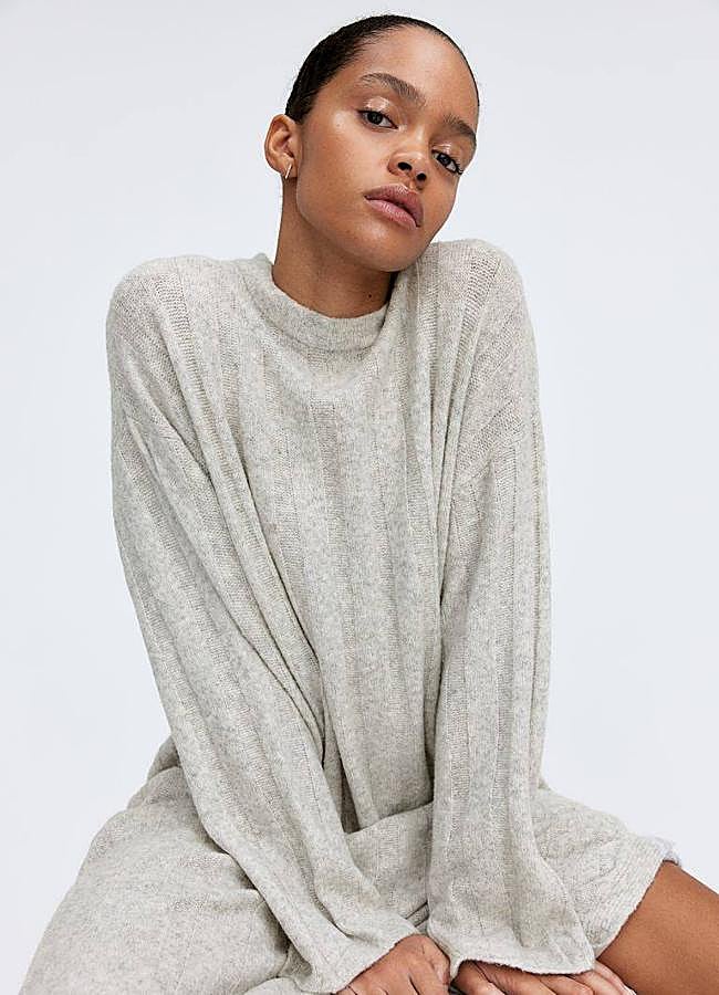 Imagen - Maxi vestido de punto canalé