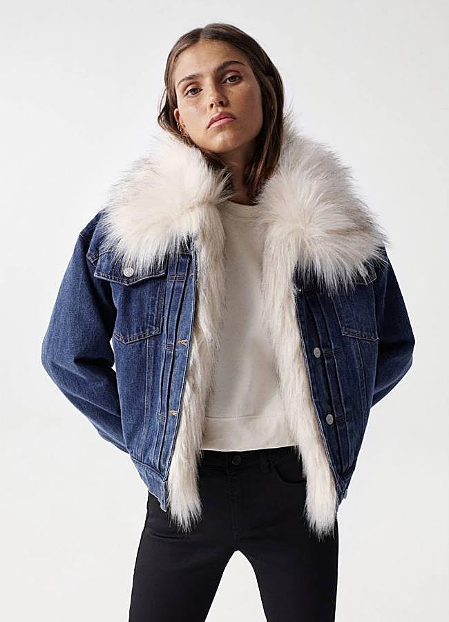 Imagen - Cazadora denim calentita con pelo