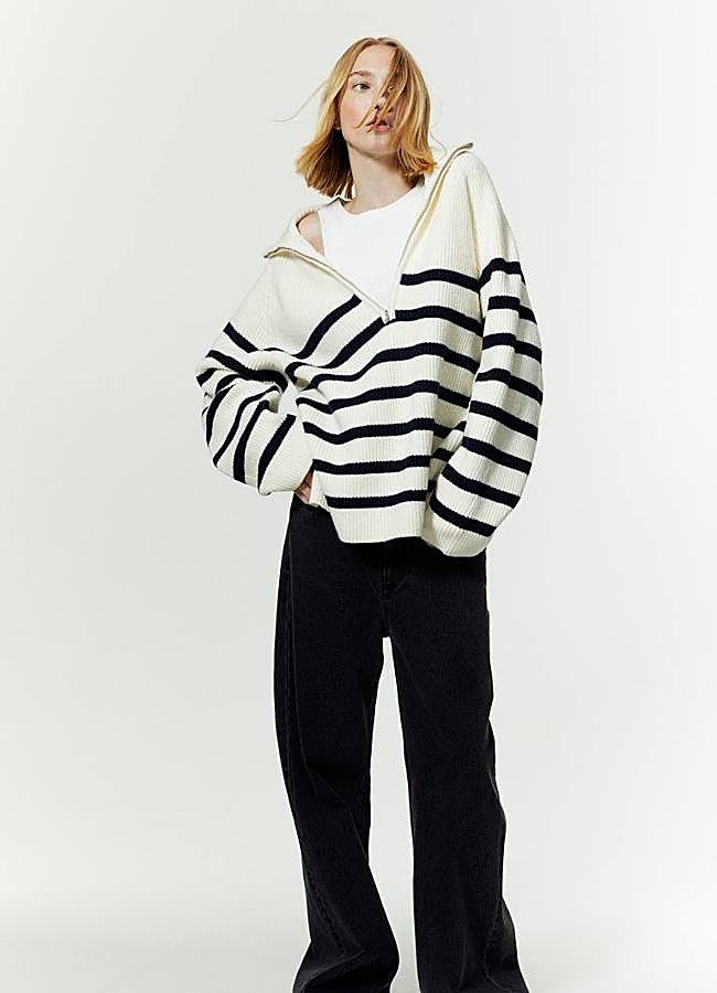 Imagen - Jersey de rayas con cremallera