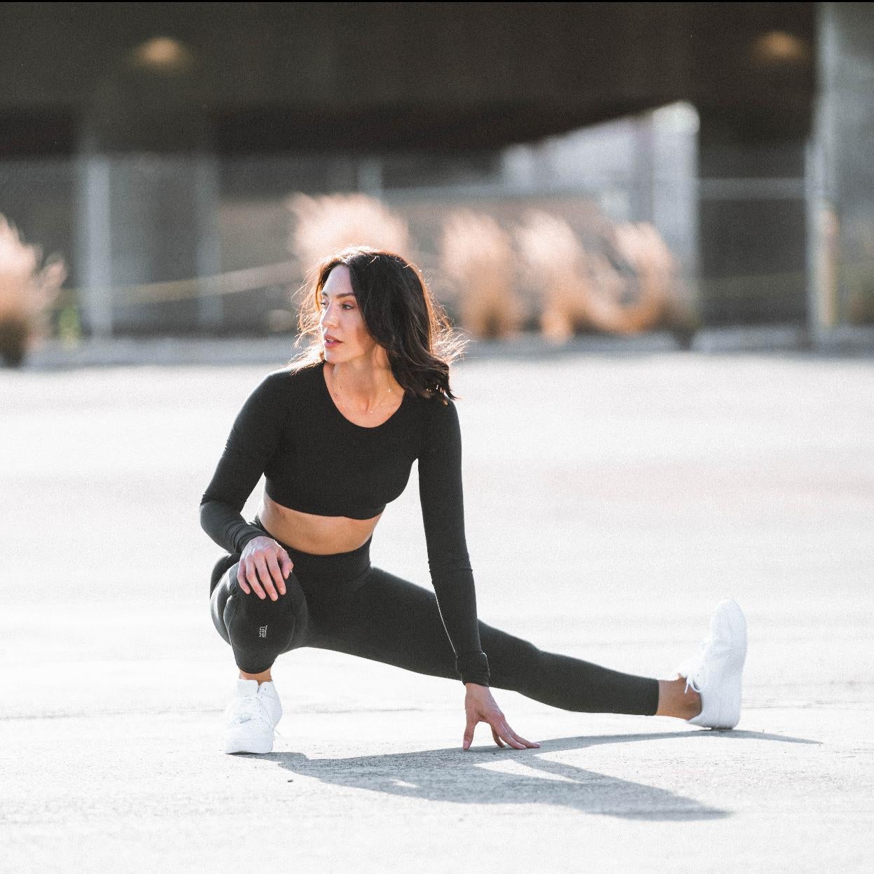 Mujer haciendo ejercicio. /