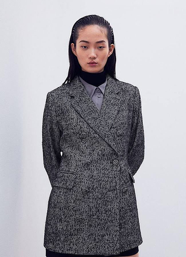 Imagen - Abrigo de espiga cruzado