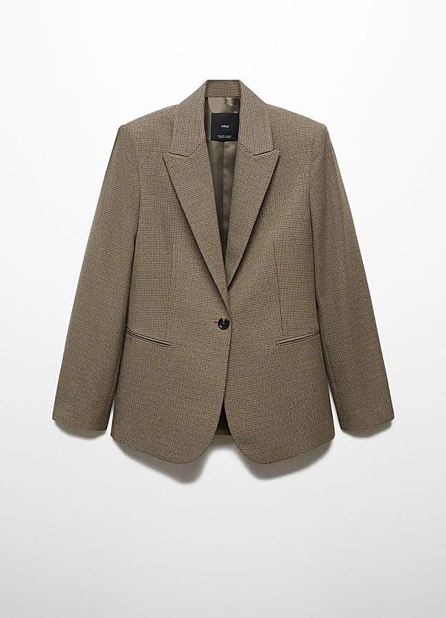 Imagen - Americana de pata de gallo de Mango, 35,99 euros.