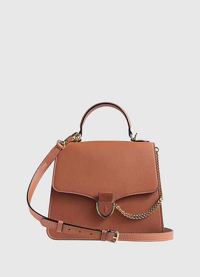 Imagen - Bolso de mano Silencio de piel color camel de Lafloid (425€ en El Corte Inglés)