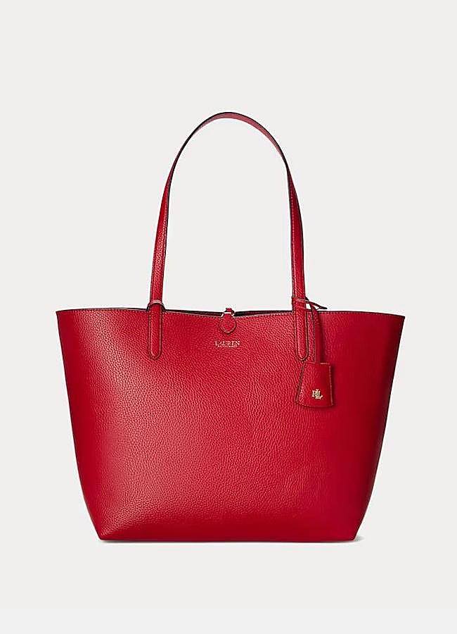 Imagen - Tote grande reversible en rojo de Lauren Ralph Lauren (160,30€ en El Corte Inglés)