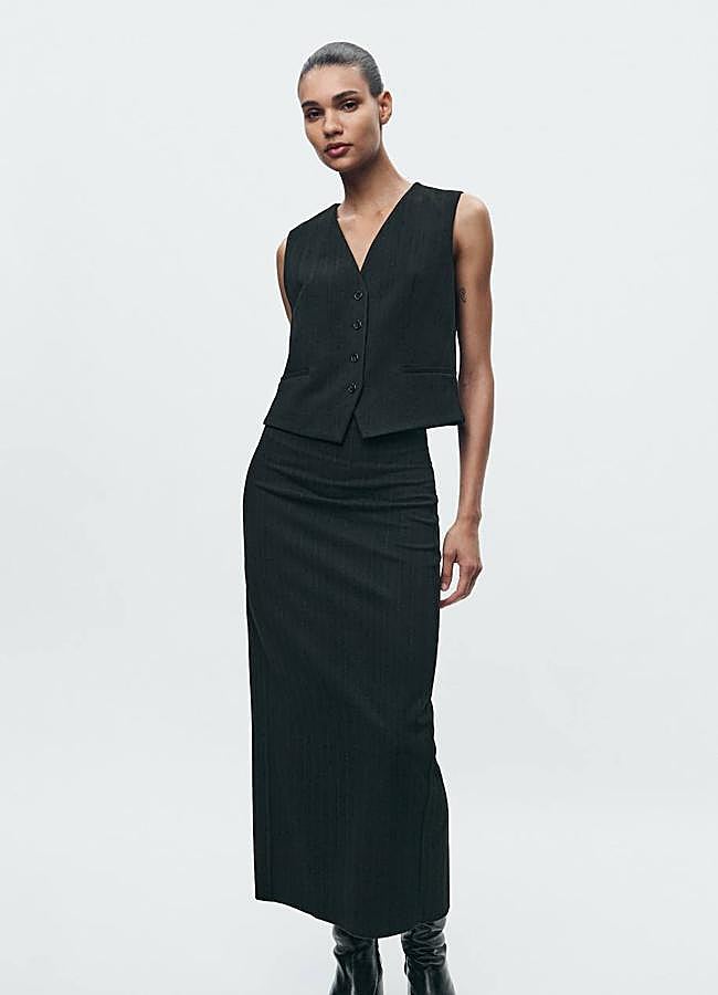 Imagen - Falda de sastrería con raya diplomática