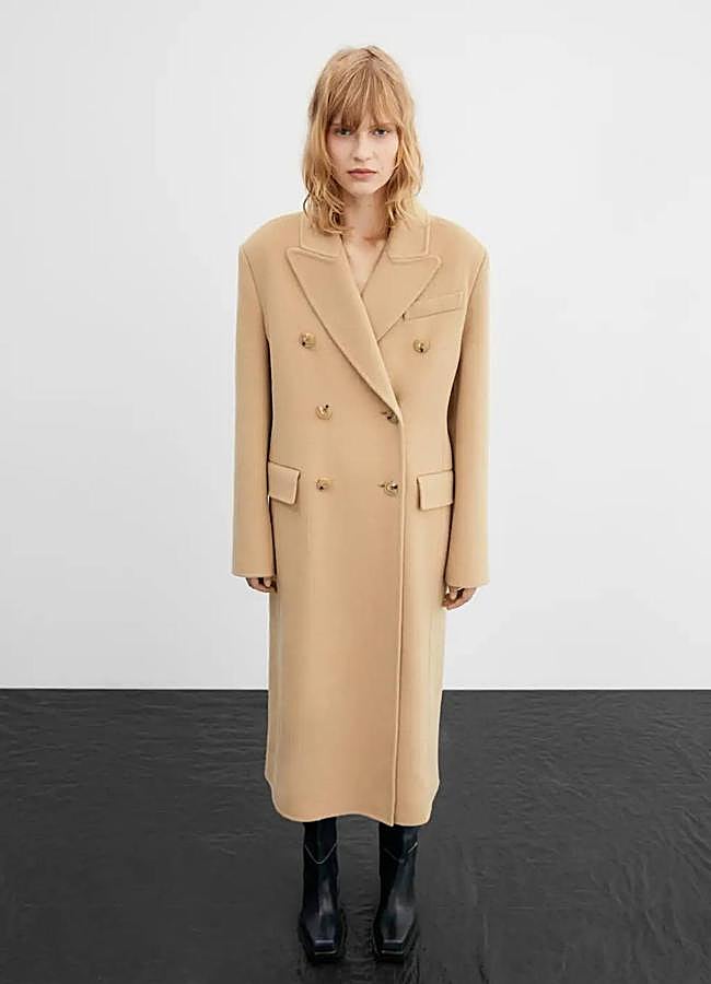 Imagen - Abrigo camel cruzado