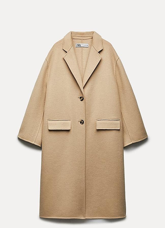 Imagen - Abrigo doble faz de lana de Zara. Foto: Zara.