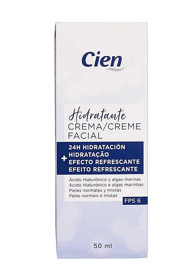 Imagen - Crema facial con ácido hialurónico y algas marina de Cien. Foto: Cien.
