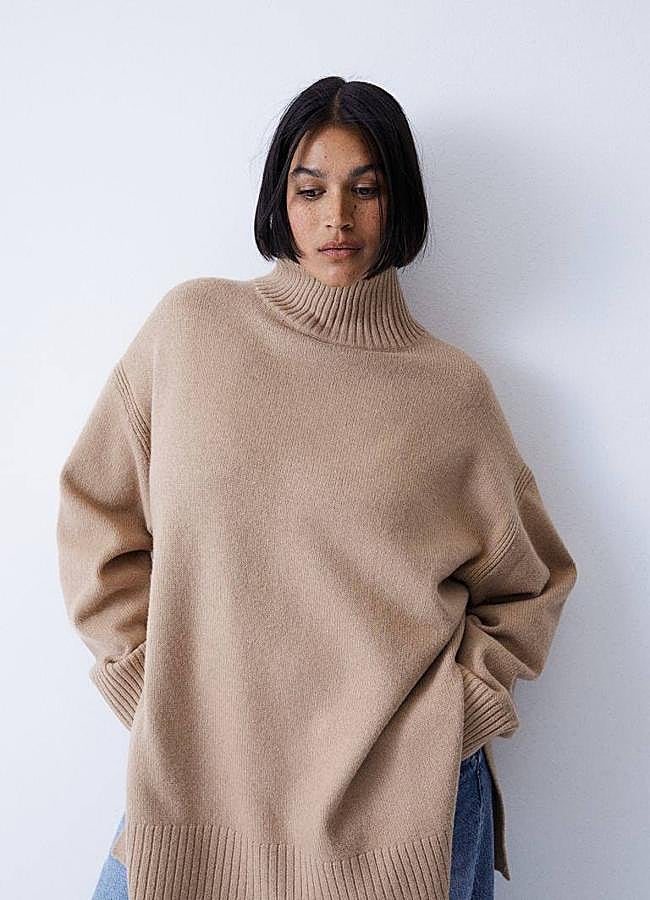 Imagen - Jersey oversize con cuello alto relaxed fit