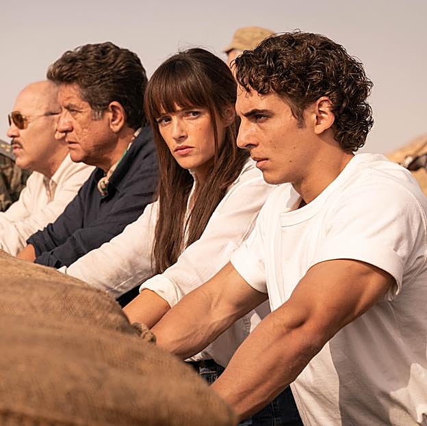 Pedro Casablanc, Susana Abaitua y Miguel Herrán en una imagen de Los Farad