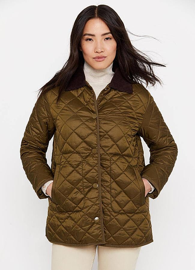 Imagen - Abrigo acolchado con cuello de pana