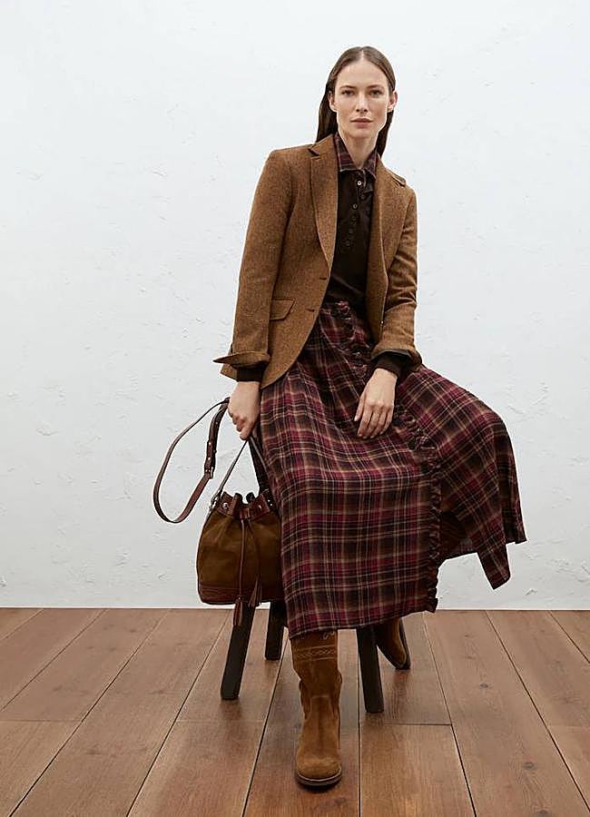 Imagen - Falda de cuadros cruzada