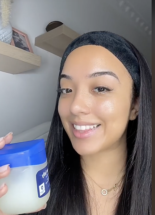 Imagen - Una tiktok explicando el truco de la vaselina. Foto: Tiktok.