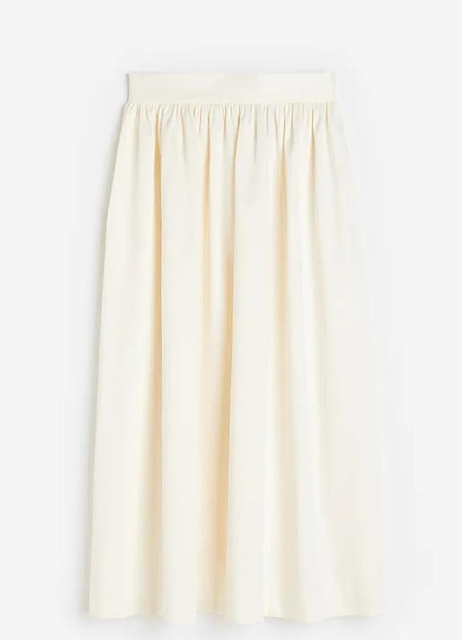 Imagen - Falda evasé blanca de H&M, 59,99 euros.
