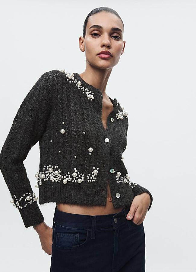 Imagen - Cárdigan joya con adornos perlados