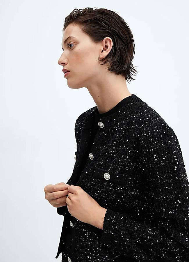 Imagen - Cárdigan joya en tweed con lentejuelas