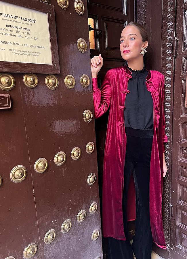 Imagen - Kimono largo en tono rojo