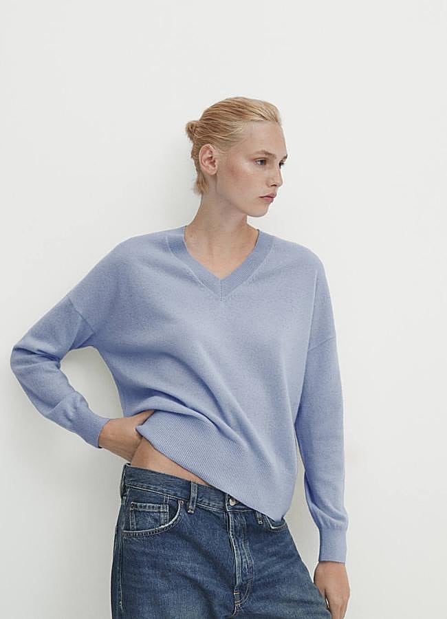 Imagen - Jersey de cashmere con escote de pico