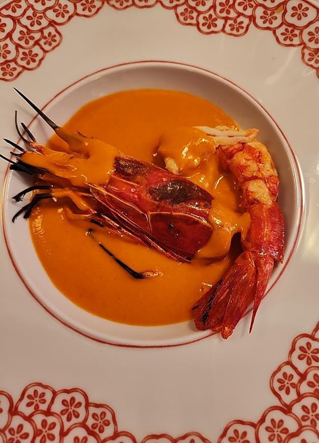 Imagen - El bisqué de carabinero del menú de Nochevieja del Hotel Urso. / AFL