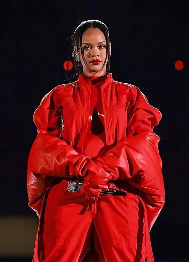 Imagen - Rihanna en la Superbowl 2023. Foto: Getty.