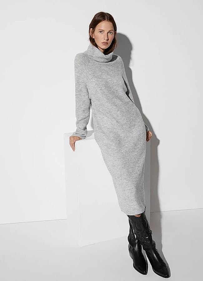 Imagen - Vestido de invierno con cuello alto