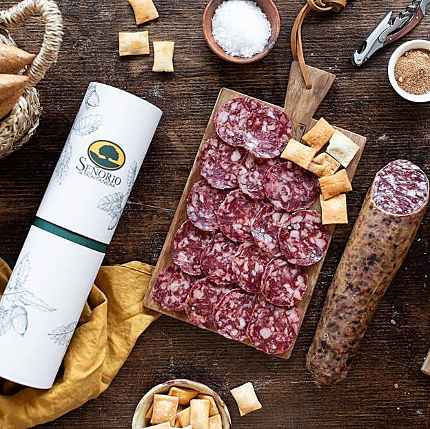 El salchichón trufado de Señorío de Montanera. 