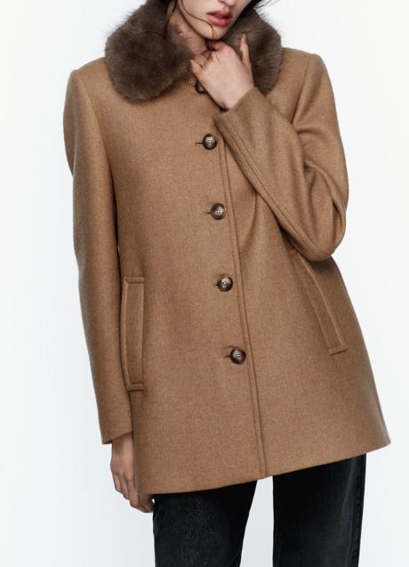 Imagen - Abrigo marrón de Zara (79,99 euros)
