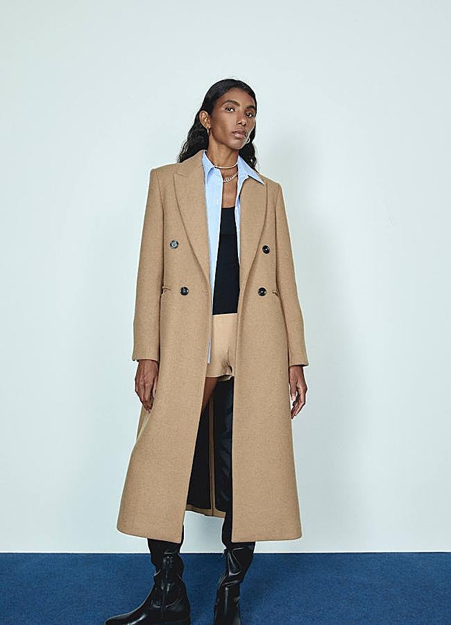 Imagen - Abrigo camel de estilo masculino