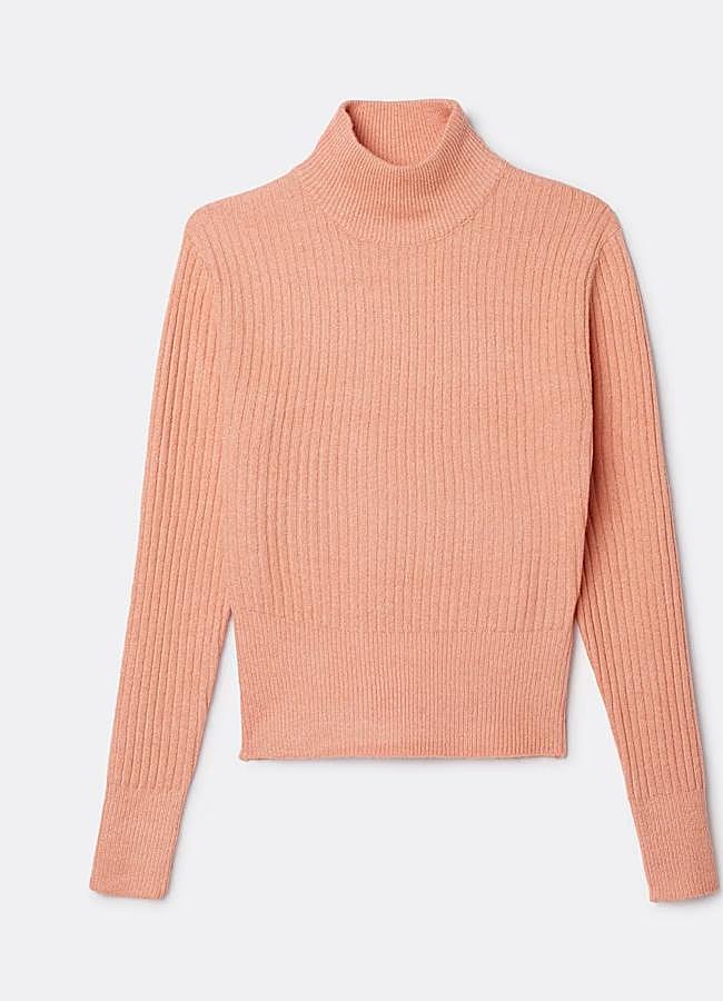 Imagen - Jersey de cuello perkins en melocotón de Easy Wear. Foto: Easy Wear.
