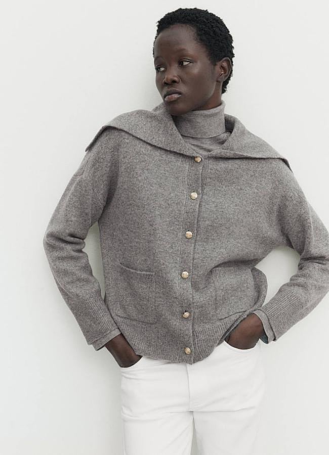 Imagen - Chaqueta de punto con cuello marinero