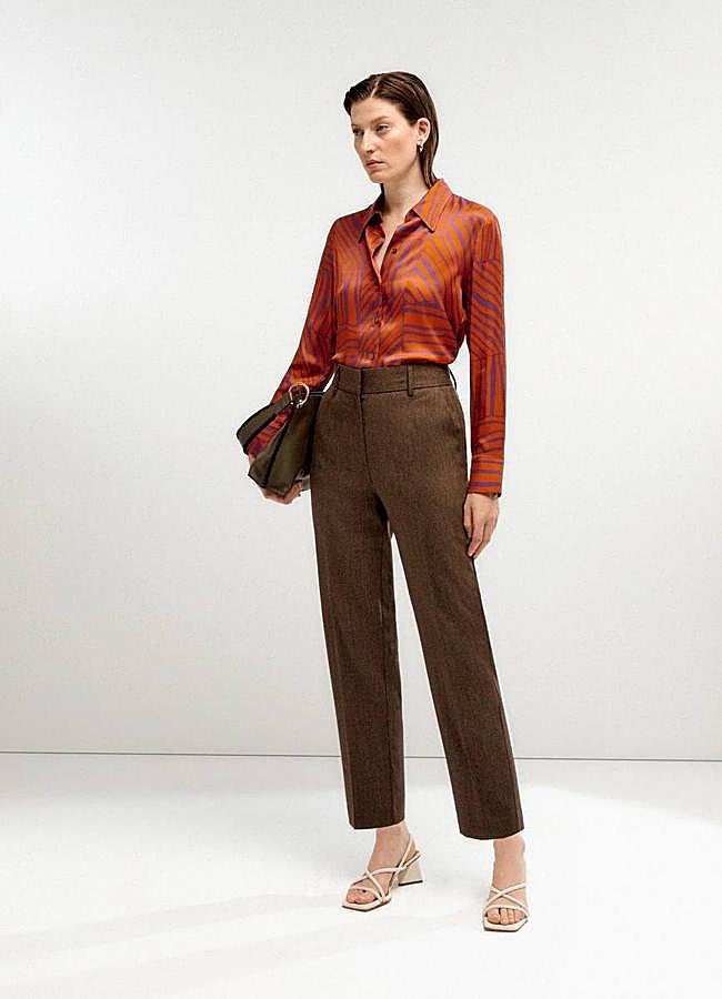 Imagen - Pantalón de traje con lana tipo carrot