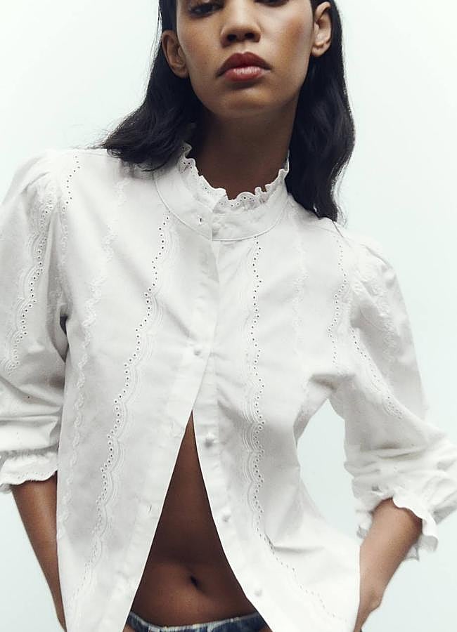 Imagen - Camisa blanca con perforados