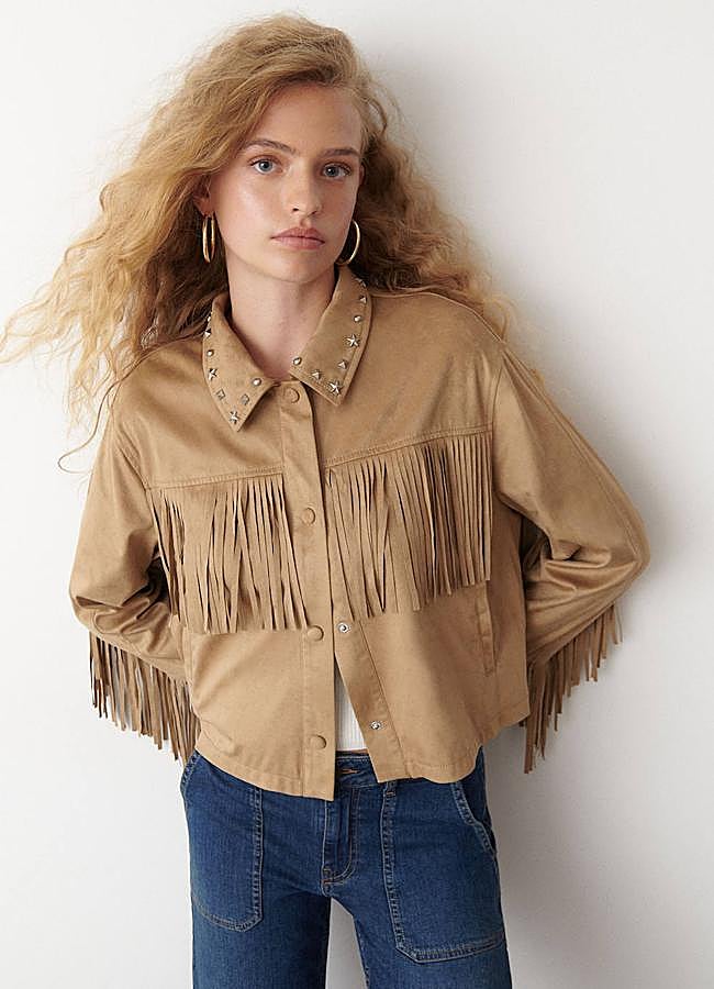 Imagen - Chaqueta de antelina con flecos