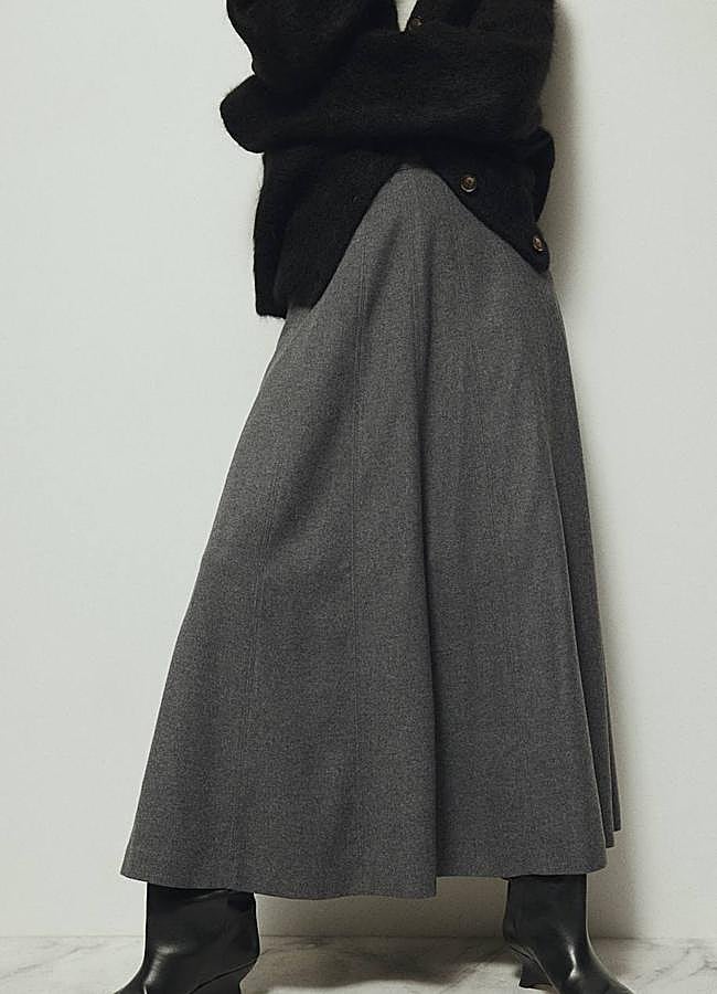 Imagen - Falda midi tipo capa