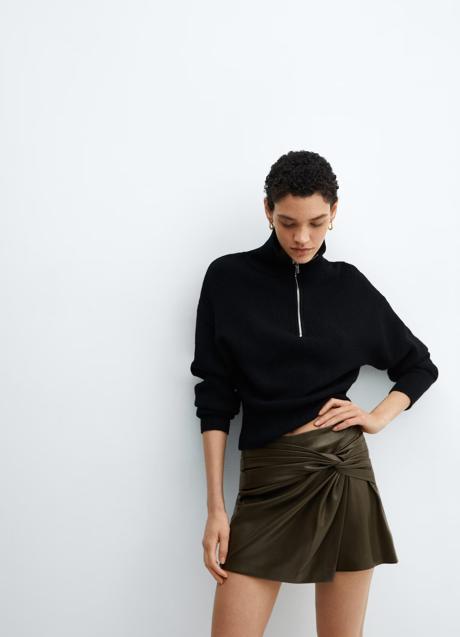 Imagen - Falda pantalón efecto cuero de Mango (27,99 euros)