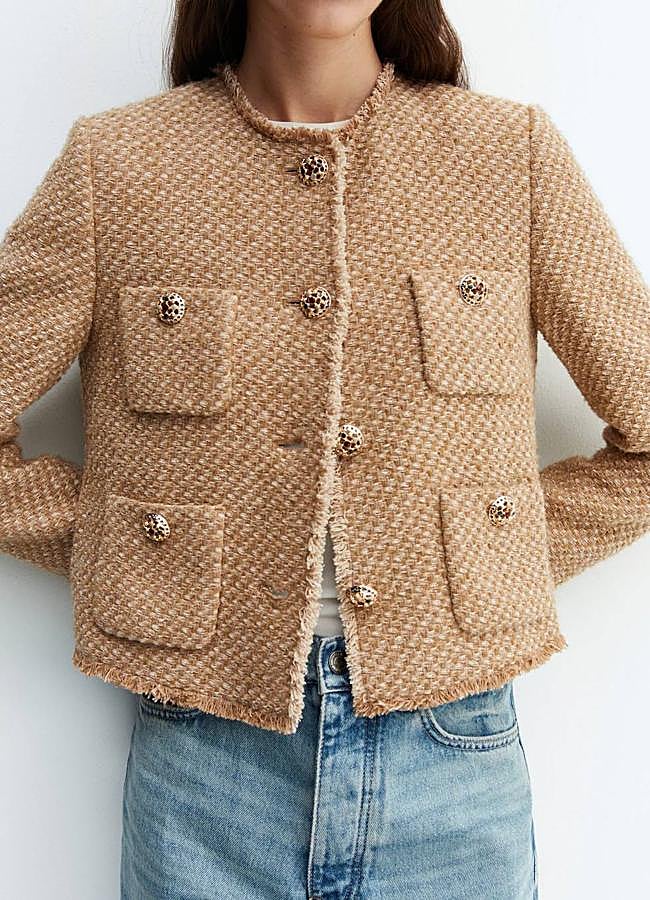 Imagen - Chaqueta de tweed con botones joya