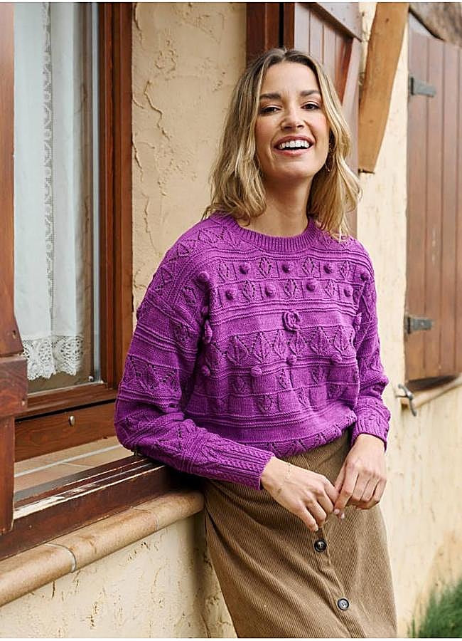 Imagen - Jersey con relieve de pompones