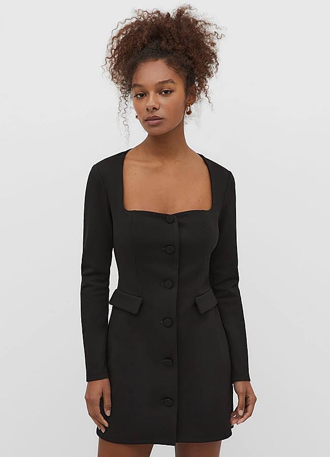 Imagen - Vestido tipo blazer negro