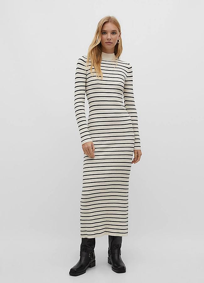 Imagen - Vestido de punto con estampado de rayas