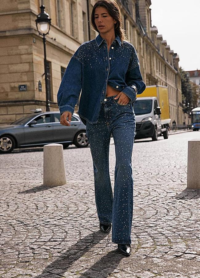 Imagen - Camisa denim con brillos